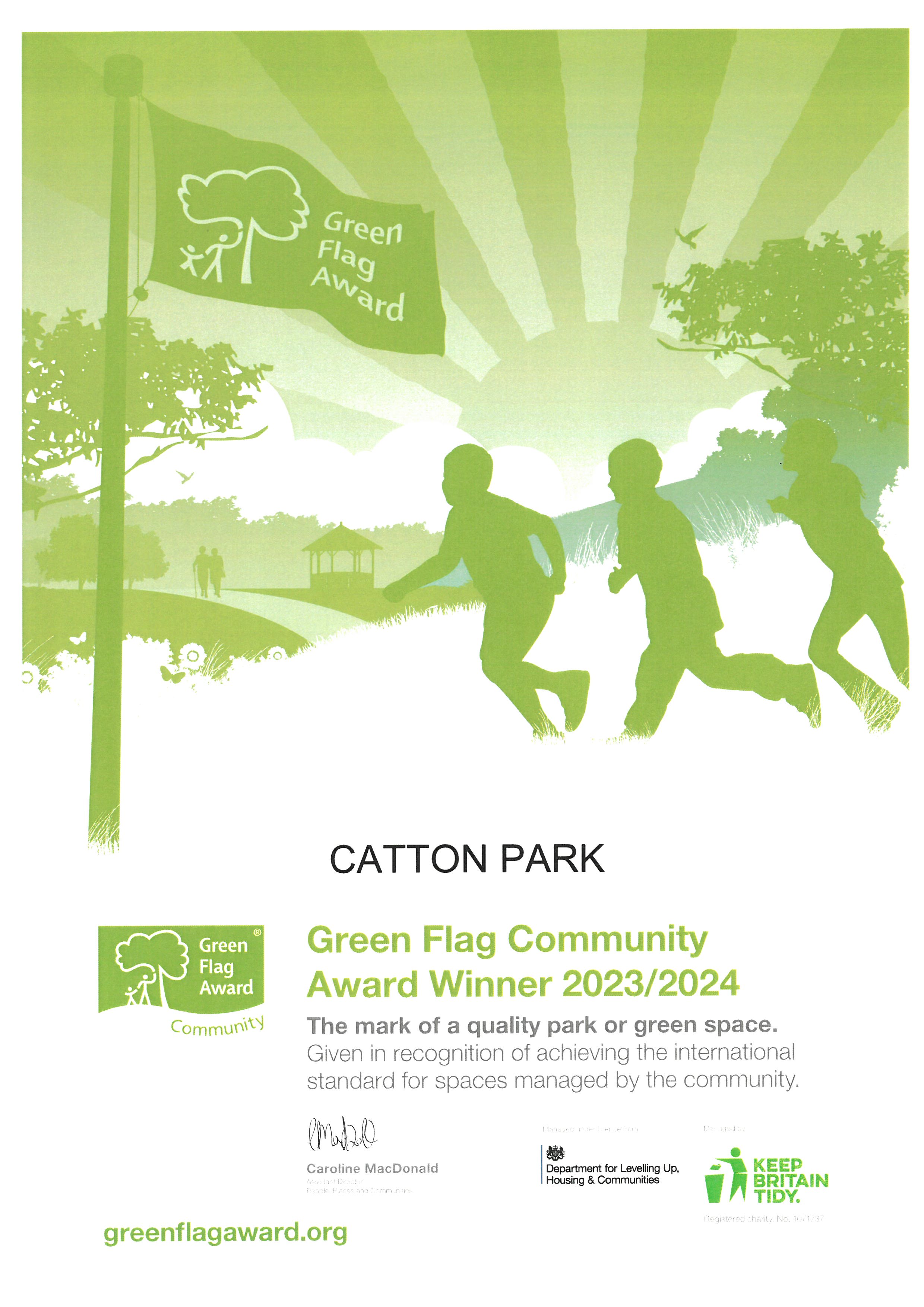 GREEN FLAG COMMUNITY AWARD - WE DID IT AGAIN!